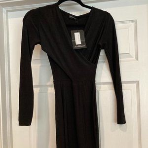 prettylittlething Black Dress - new